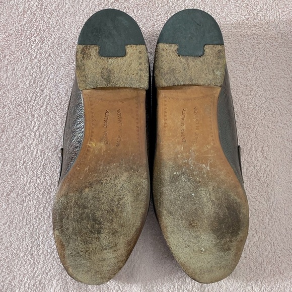 Vintage Dack Brown Antelope Leather Loafers Shoes 8.5 - Picture 7 of 13